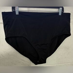 NWT Lands End Swim Bottoms Briefs Black Size XL (18)